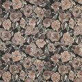 Fine-Line 54 in. Wide Grey- Off White- Beige And Rose- Flower Patterned Upholstery Fabric FI2935115